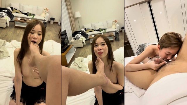 Chiếc lưỡi điêu luyện của bé liếm từ chân đến đít làm anh sướng tê người - gmunutar.sbs